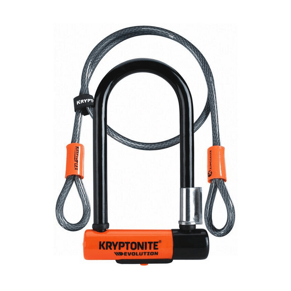 Kryptonite Evolution Mini-7 U-Lock with 4' Flex Cable